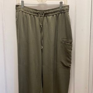 Women’s satin joggers.